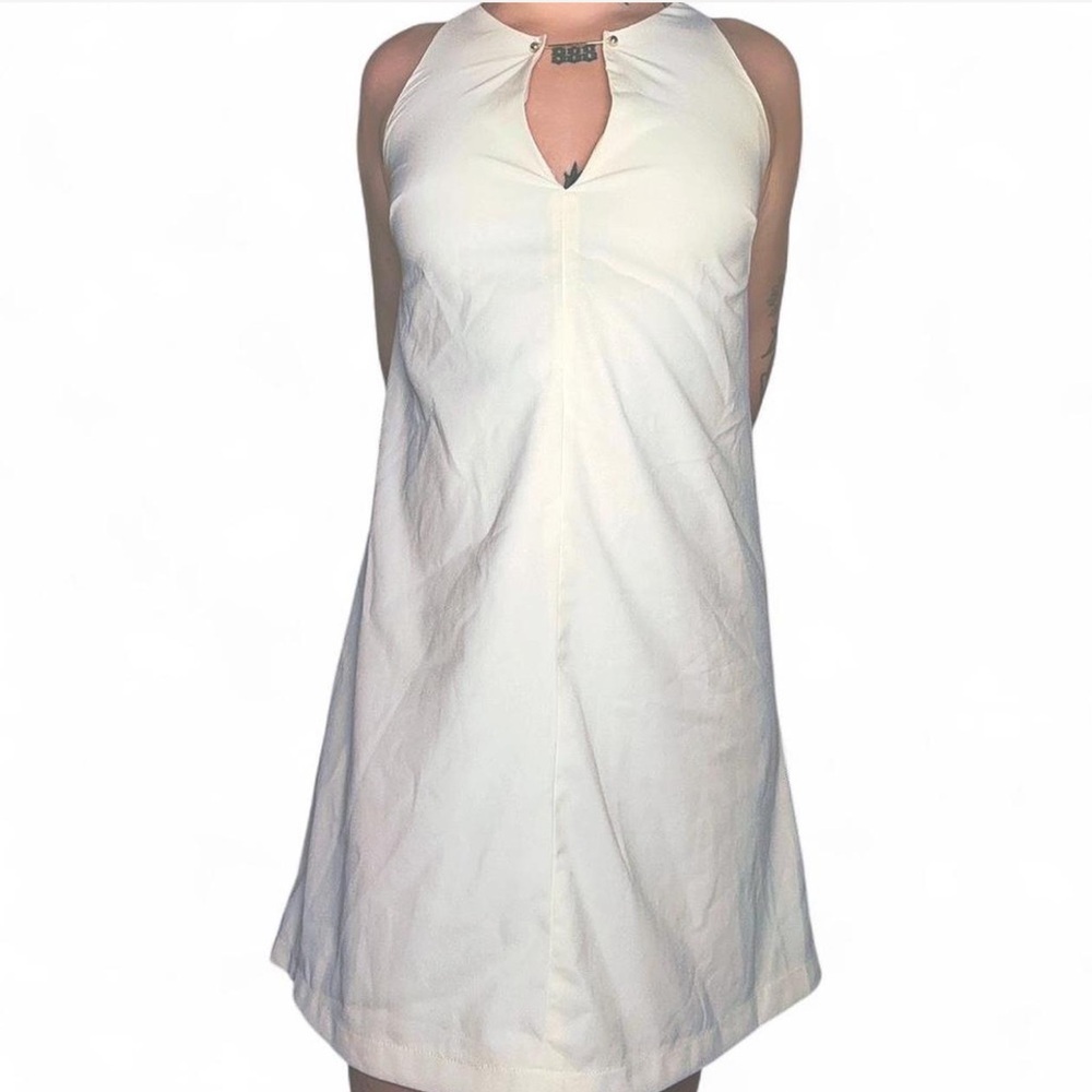 Sleeveless Cream Dress